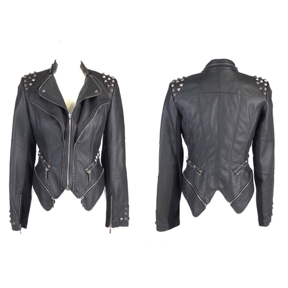 TCEC Jackets & Blazers - Faux Leather Moto Jacket